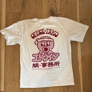 Edwin White Tee with Red Graphic